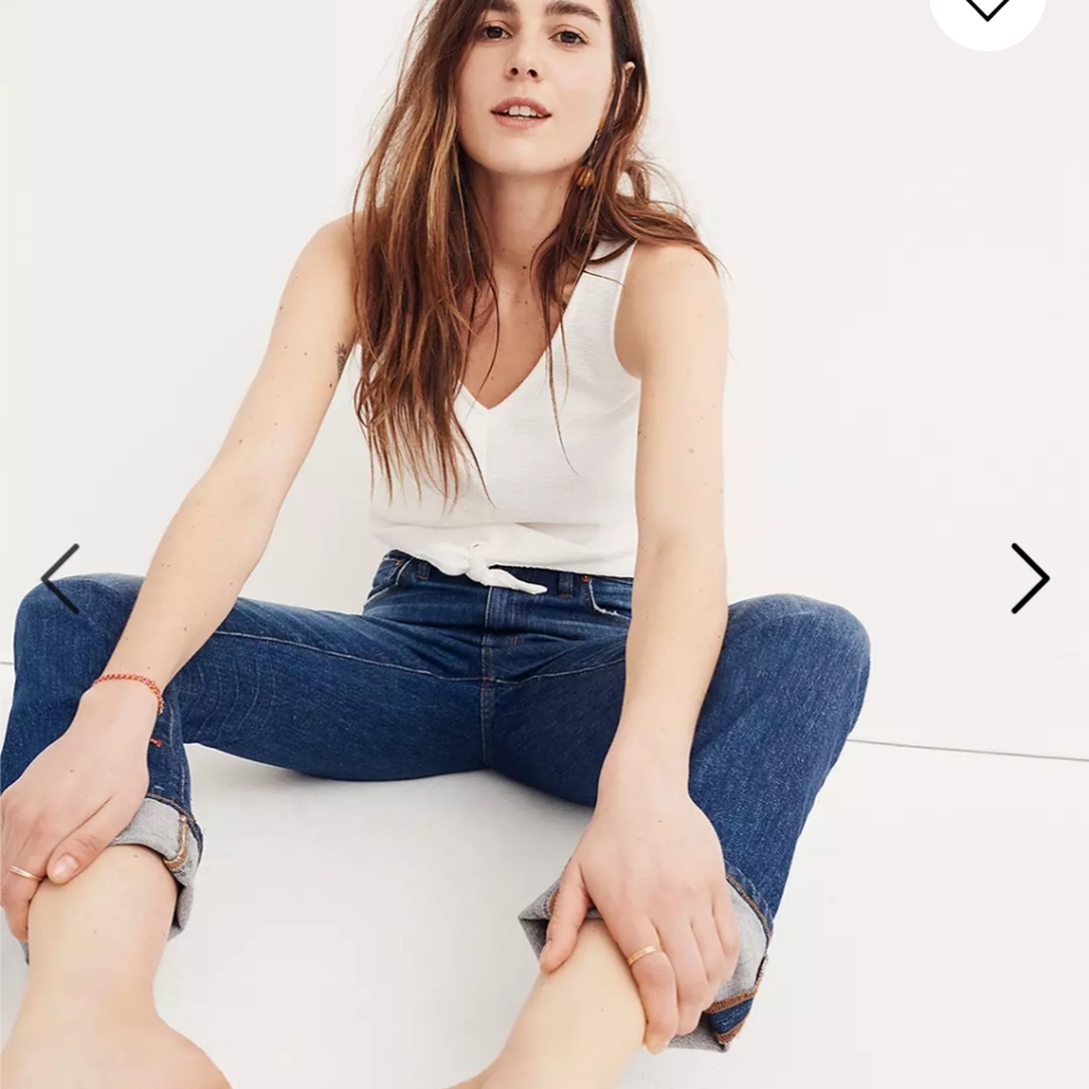 Madewell high rise slim boyjean